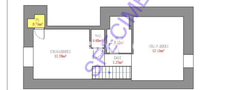 Bureau - 47 m² - 3 pièces