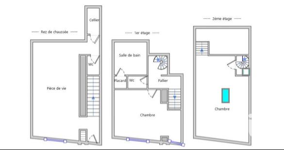 Maison - 79 m² - 3 pièces