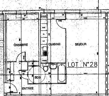 Appartement - 57 m² - 2 pièces