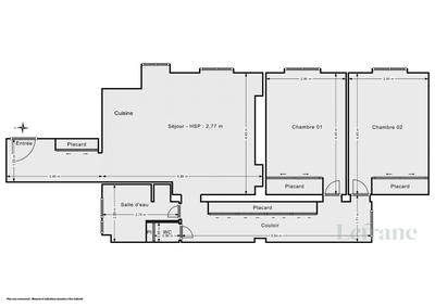 Appartement - 72 m² - 3 pièces