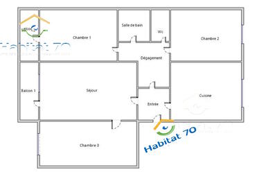 Appartement - 77 m² - 4 pièces