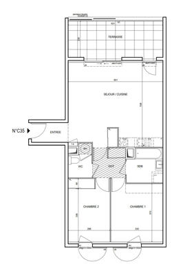 Appartement - 69 m² - 3 pièces