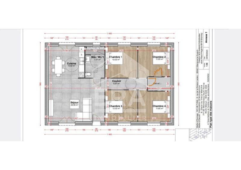 Maison - 106 m² - 6 pièces