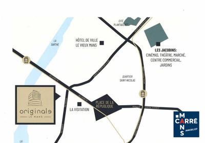 Appartement - 52 m² - 2 pièces