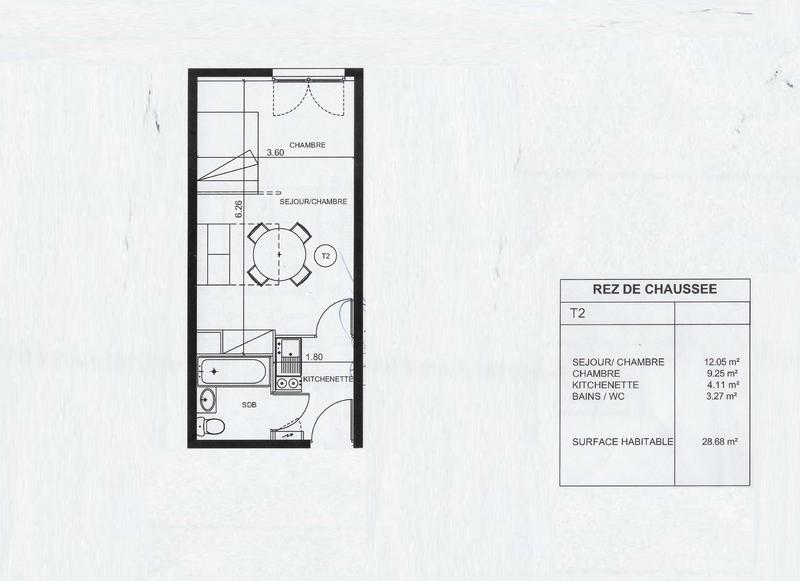 Appartement - 29 m² - 2 pièces