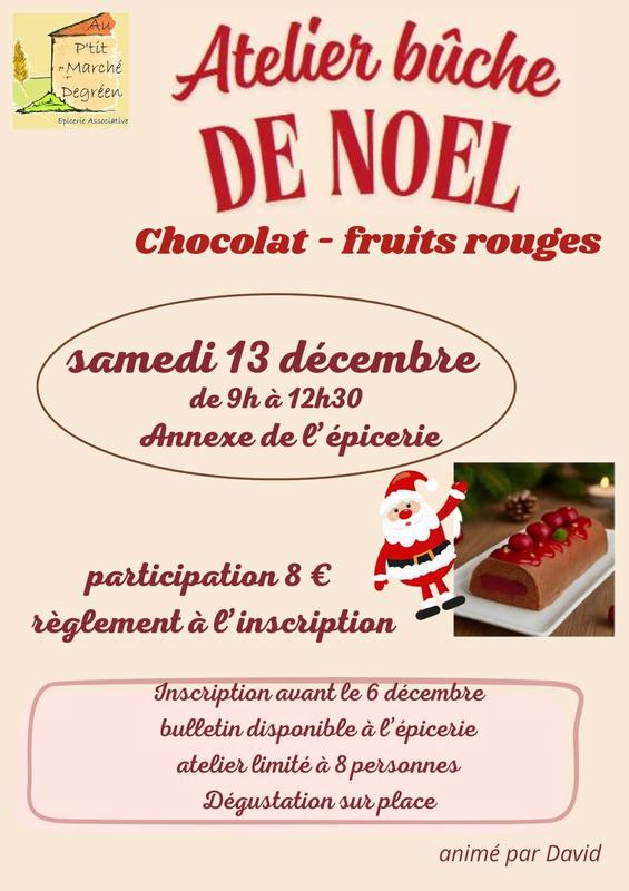 Atelier Bûche de Noël
