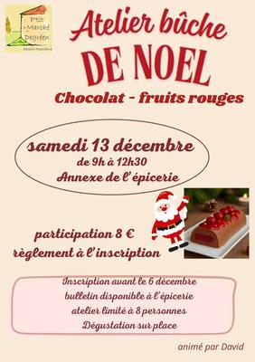 Atelier Bûche de Noël