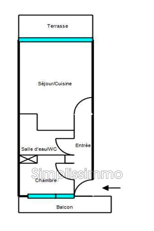 Appartement - 40 m² - 2 pièces