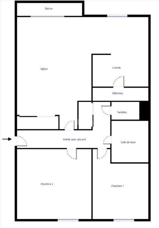 Appartement - 62 m² - 3 pièces