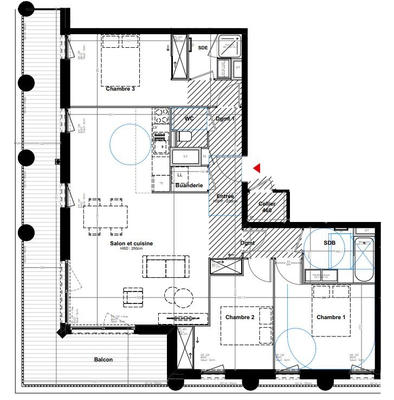 Appartement - 93 m² - 4 pièces