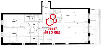 Appartement - 89 m² - 4 pièces