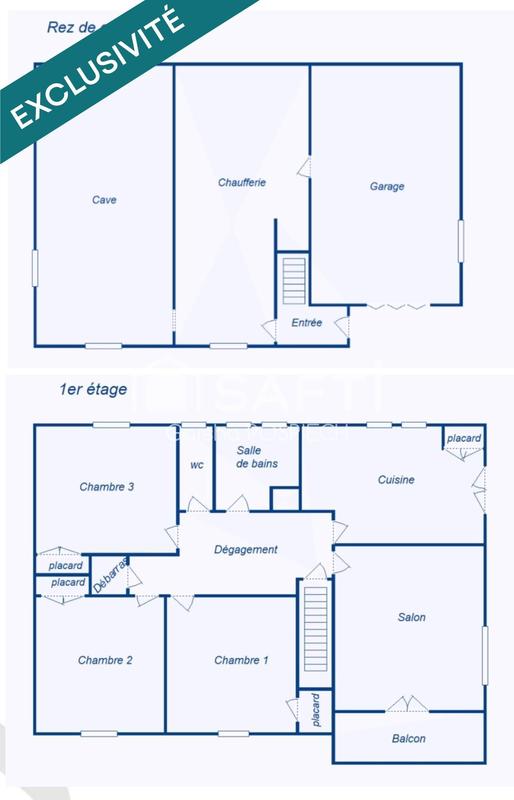 Maison - 83 m² - 4 pièces