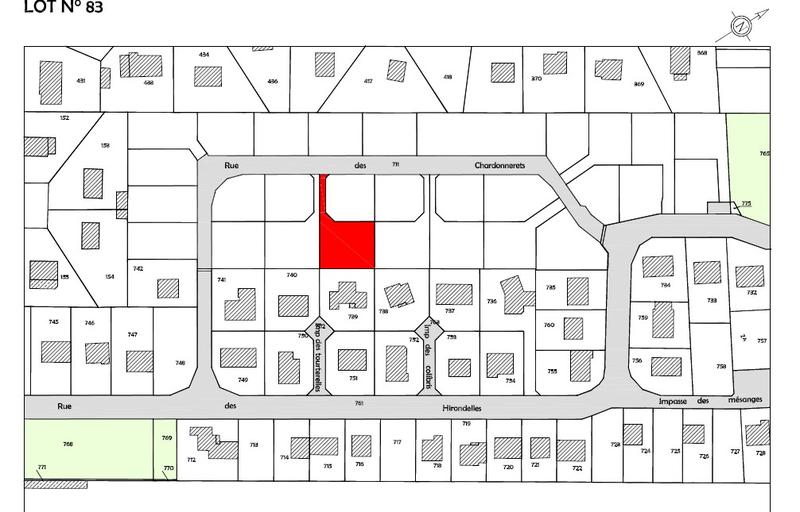 Terrain constructible - 525 m²