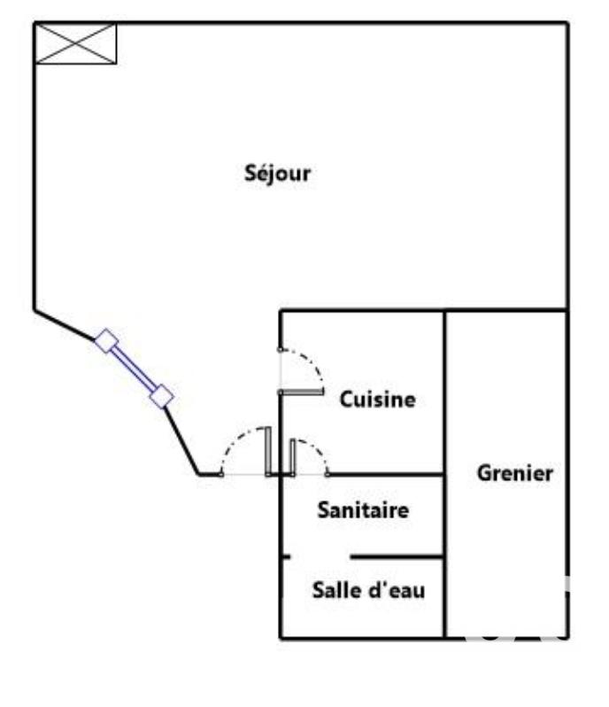 Appartement - 21 m² - 1 pièce