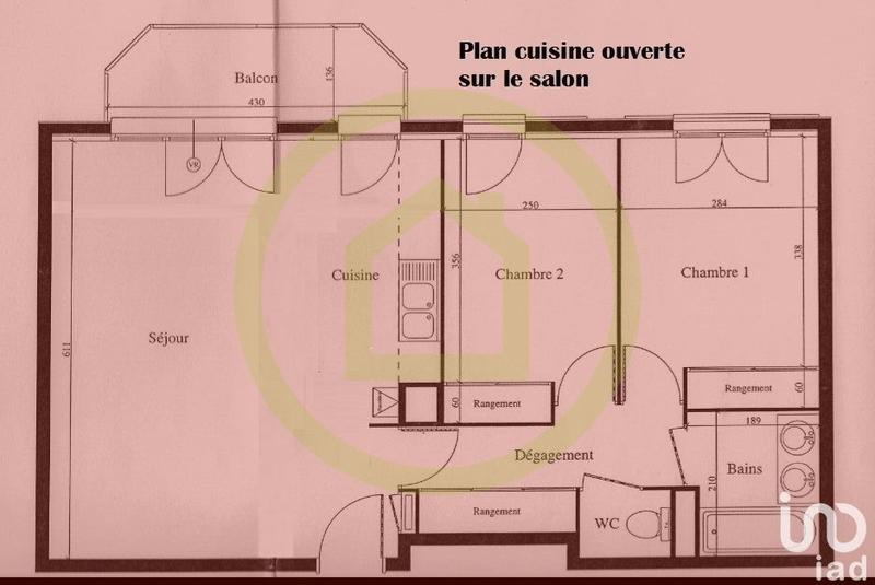 Appartement - 65 m² - 3 pièces