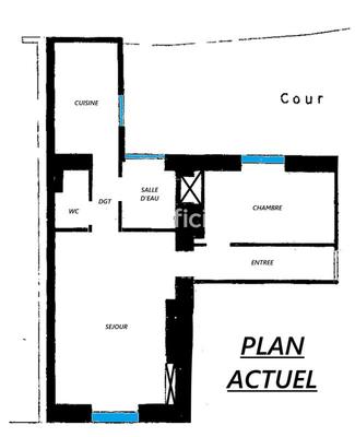 Appartement - 35 m² - 3 pièces