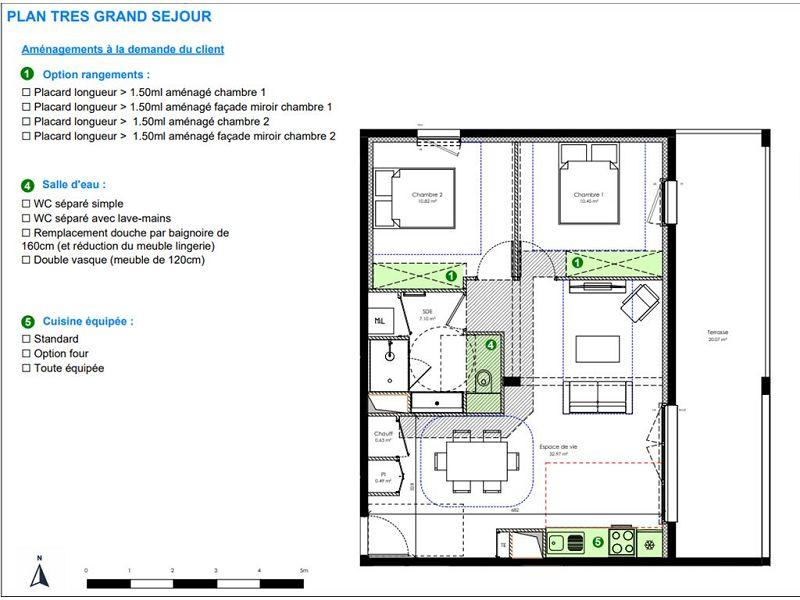 Appartement - 62 m² - 3 pièces
