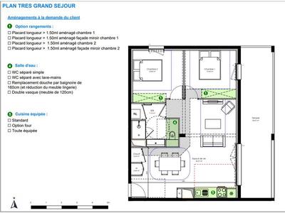 Appartement - 62 m² - 3 pièces