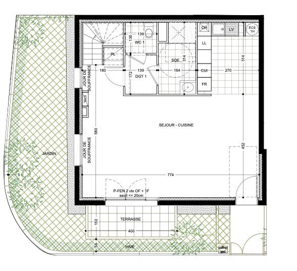 Appartement - 107 m² - 5 pièces