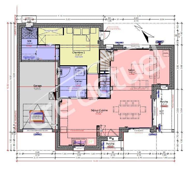 Maison - 112 m² - 5 pièces