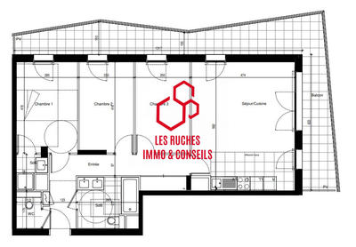 Appartement - 82 m² - 4 pièces