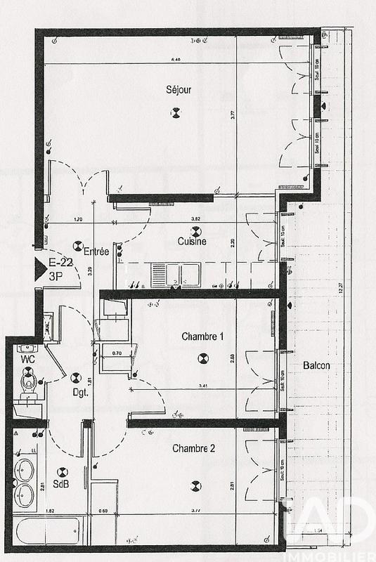 Appartement - 70 m² - 3 pièces