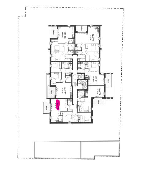 Appartement - 66 m² - 3 pièces