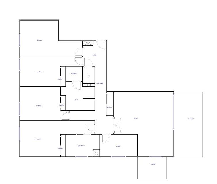 Appartement - 95 m² - 5 pièces