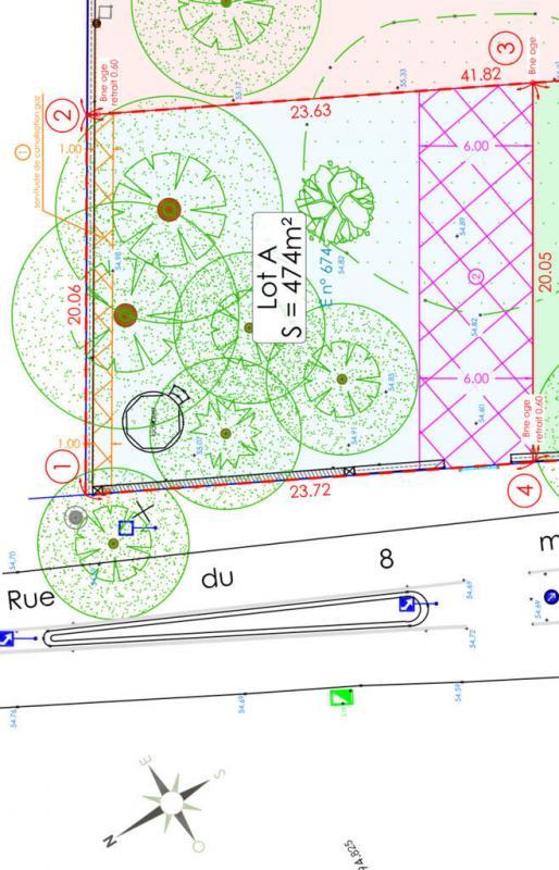 Terrain constructible - 474 m²