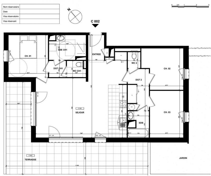 Appartement - 76 m² - 4 pièces