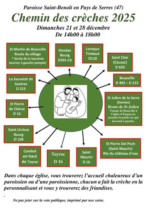 Chemin des crèches 2025