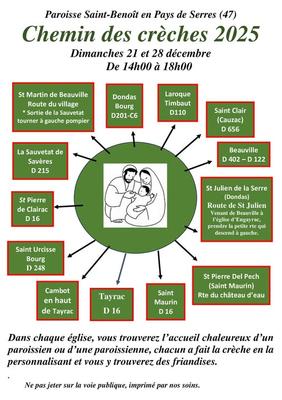 Chemin des crèches 2025