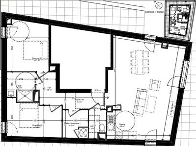 Appartement - 80 m² - 3 pièces