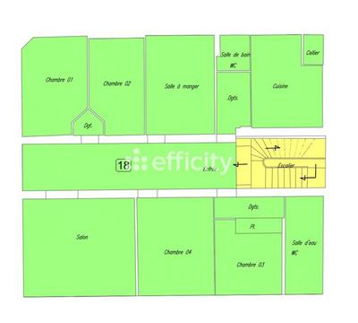 Appartement - 165 m² - 8 pièces