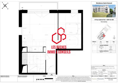 Appartement - 41 m² - 2 pièces