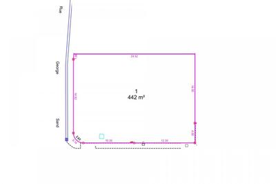 Terrain constructible - 442 m²