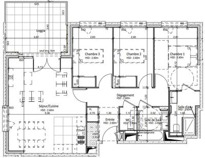 Appartement - 84 m² - 4 pièces
