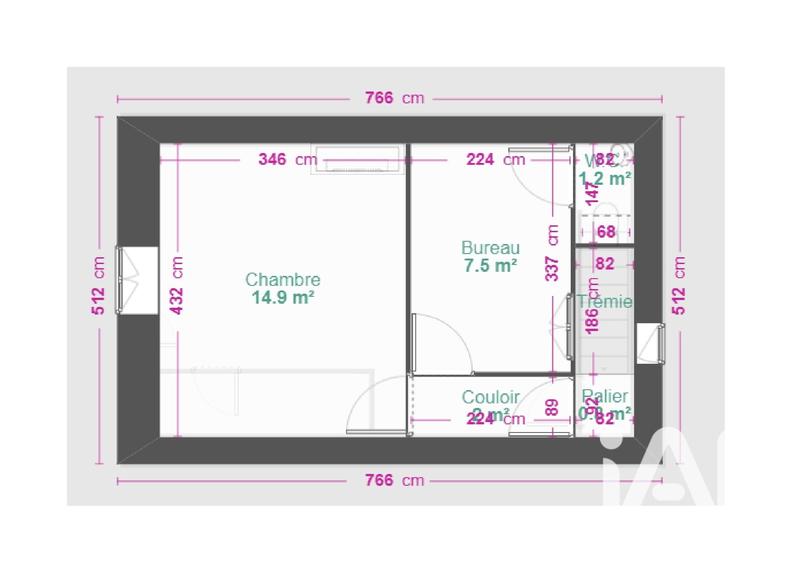 Maison de village - 53 m² - 3 pièces