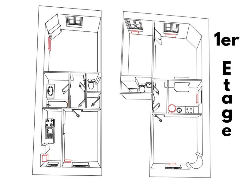 Immeuble - 365 m² - 19 pièces