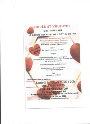 Soirée saint valentin