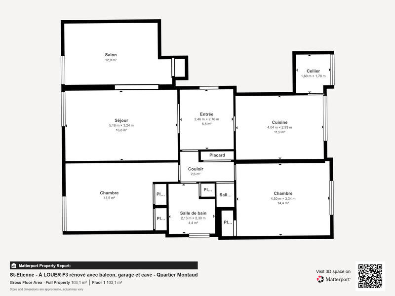 Appartement - 86 m² - 4 pièces