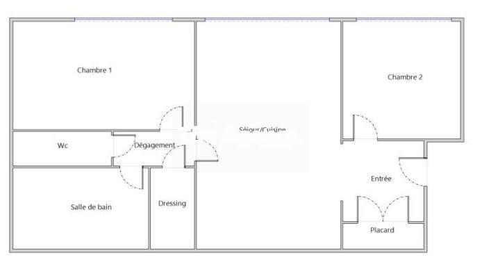 Appartement - 54 m² - 3 pièces