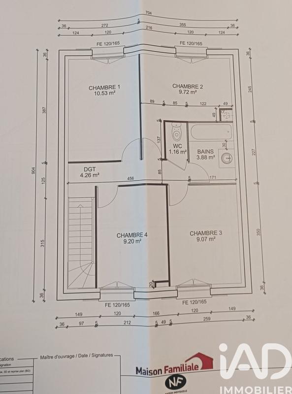 Maison - 97 m² - 6 pièces