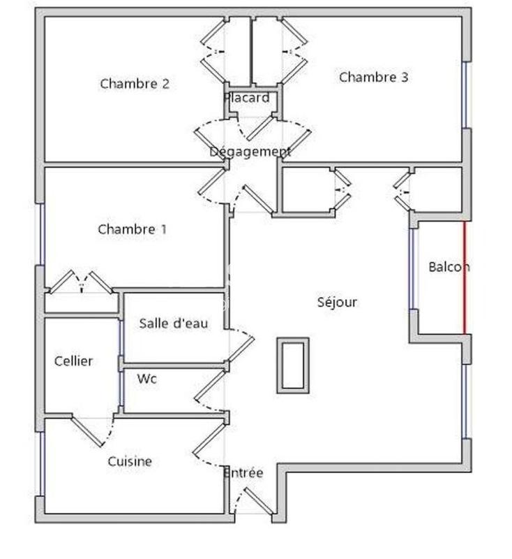 Appartement - 79 m² - 4 pièces