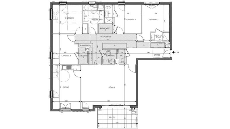 Appartement - 159 m² - 5 pièces