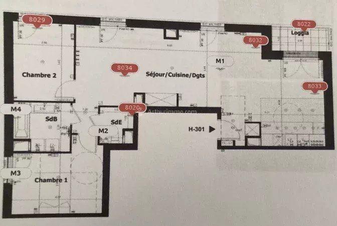 Appartement - 82 m² - 4 pièces