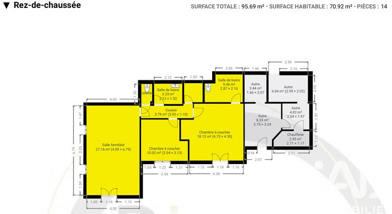 Maison - 209 m² - 8 pièces