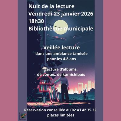 Veillée lecture pour les 4-8 ans - Nuit de la lecture