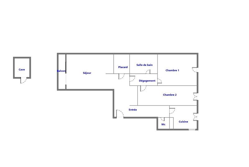 Appartement - 65 m² - 3 pièces