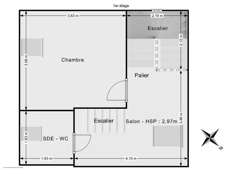 Maison de village - 57 m² - 3 pièces
